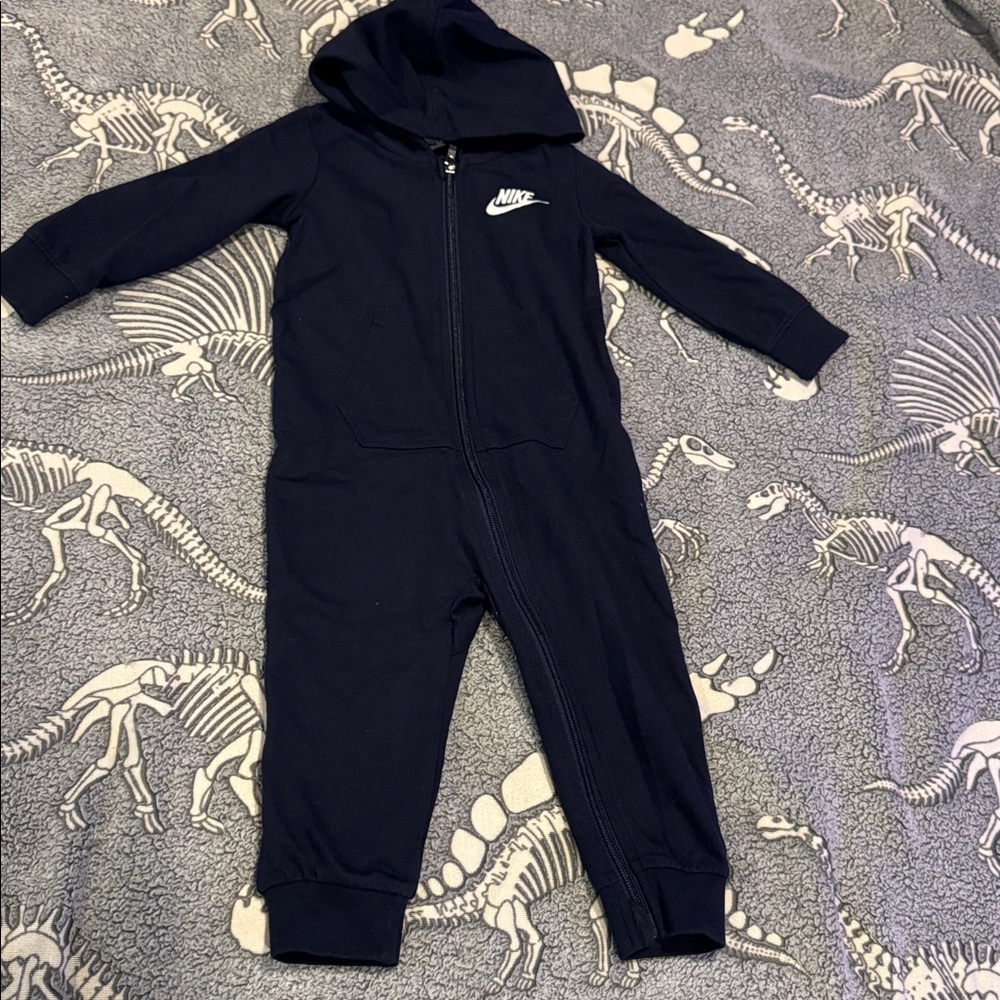 (Boy)Nike Dark Blue Hooded Jumpsuit